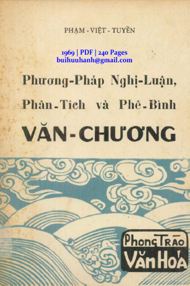 Phương Pháp Nghị Luận, Phân Tích Và Phê Bình Văn Chương - Phạm Việt Tuyền, 240 Trang