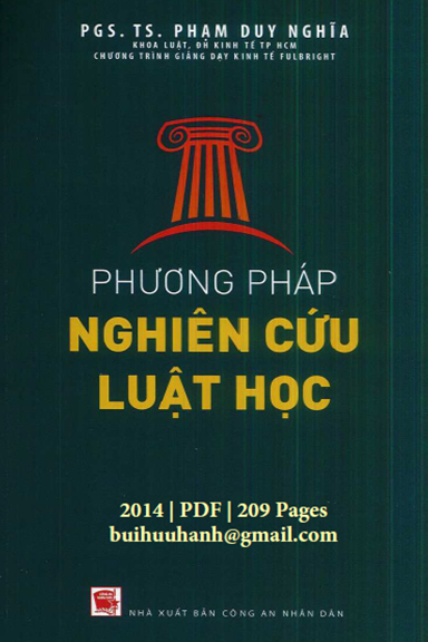 Phương Pháp Nghiên Cứu Luật Học (NXB Công An 2014) - Phạm Duy Nghĩa, 209 Trang