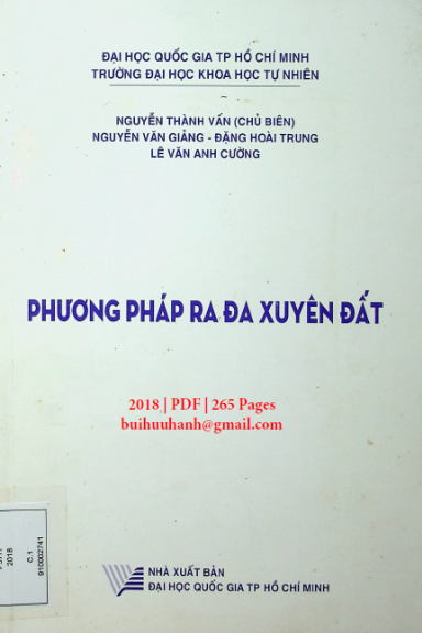 Phương Pháp Ra Đa Xuyên Đất (NXB Đại Học Quốc Gia 2018) - Nguyễn Thành Vấn, 265 Trang
