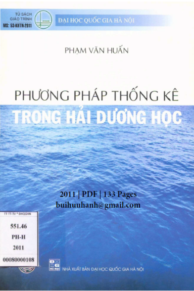 Phương Pháp Thống Kê Trong Hải Dương Học (NXB Đại Học Quốc Gia 2011) - Phạm Văn Huấn, 133 Trang