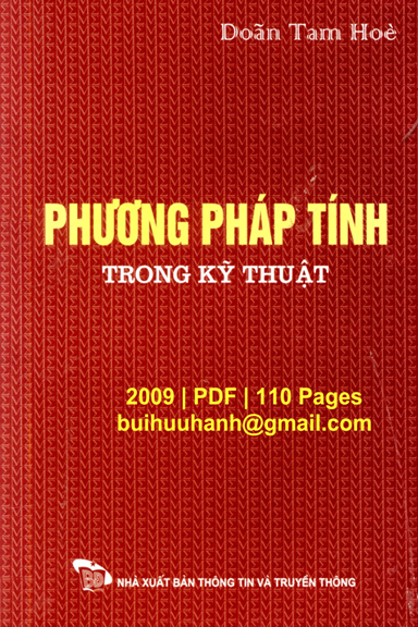 Phương Pháp Tính Trong Kỹ Thuật (NXB Thông Tin Truyền Thông 2009) - Doãn Tam Hòe, 110 Trang