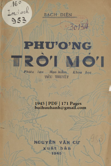 Phương Trời Mới (NXB Nguyễn Văn Cư 1945) - Bạch Diện, 171 Trang