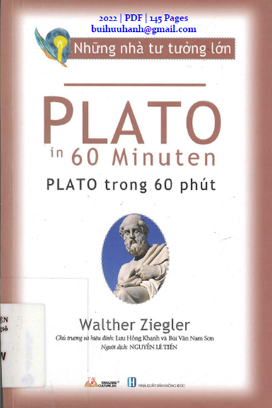 Plato Trong 60 Phút (NXB Hồng Đức 2022) - Walther Ziegler, 145 Trang