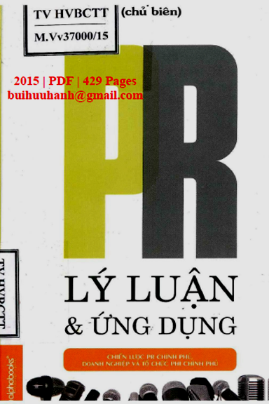 PR Lý Luận Và Ứng Dụng (NXB Lao Động 2015) - Đinh Thị Thuý Hằng, 429 Trang