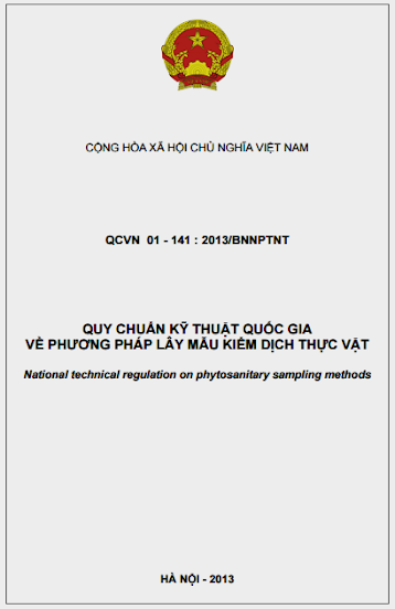 QCVN 01-141-2013-BNNPTNT - Phương Pháp Lấy Mẫu Kiểm Dịch Thực Vật