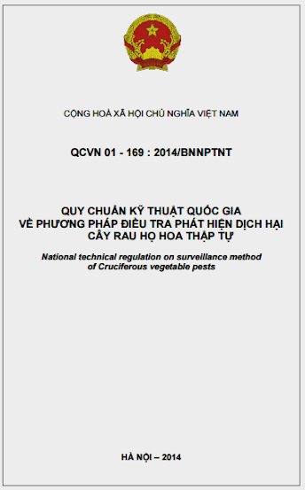 QCVN 01-169-2014-BNNPTNT - Phương Pháp Điều Tra Phát Hiện Dịch Hại Cây Rau Họ Hoa Thập Tự
