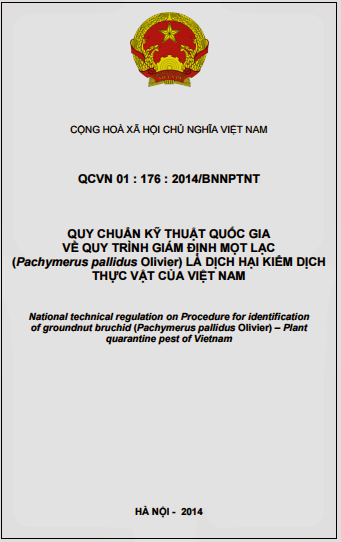 QCVN 01-176-2014-BNNPTNT - Quy Trình Giám Định Mọt Lạc (Pachymerus Pallidus Olivier)
