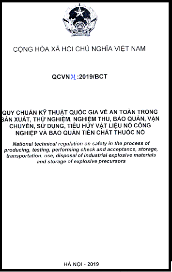 QCVN 01-2019-BCT - An Toàn Trong Sản Xuất, Thử Nghiệm, Nghiệm Thu, Bảo Quản, Vận Chuyển, Sử Dụng
