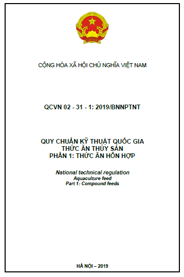 QCVN 02-31-1-2019-BNNPTNT - Thức Ăn Thủy Sản - Phần 1 Thức Ăn Hỗn Hợp
