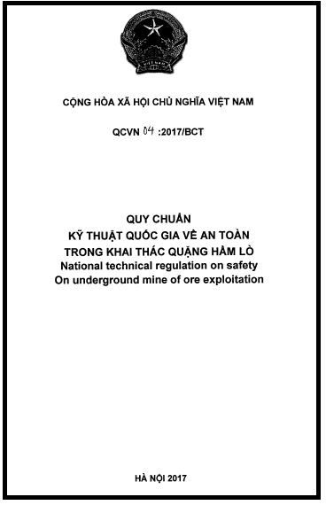QCVN 04-2017-BCT - An Toàn Trong Khai Thác Quặng Hầm Lò