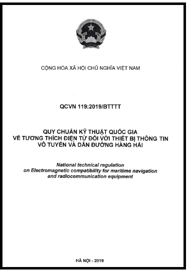 QCVN 119-2019-BTTTT - Tương Thích Điện Từ Đối Với Thiết Bị Thông Tin Vô Tuyến Và Dẫn Đường Hàng Hải