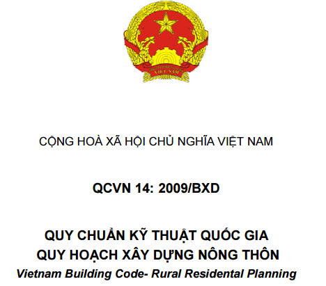QCVN 14-2009-BXD - Quy Chuẩn Kỹ Thuật Quốc Gia - Quy Hoạch Xây Dựng Nông Thôn