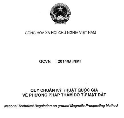 QCVN 2014-BTNMT - Quy Chuẩn Kỹ Thuật Quốc Gia Về Phương Pháp Thăm Dò Mặt Đất