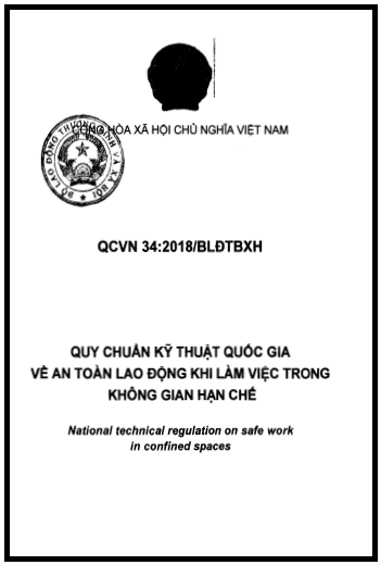 QCVN 34-2018-BLĐTBXH - An Toàn Lao Động Khi Làm Việc Trong Không Gian Hạn Chế