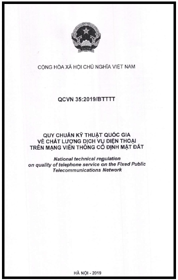 QCVN 35-2019-BTTTT - Chất Lượng Dịch Vụ Điện Thoại Trên Mạng Viễn Thông Cố Định Mặt Đất