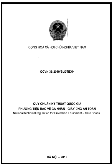 QCVN 36-2019-BLĐTBXH - Phương Tiện Bảo Vệ Cá Nhân - Giày Ủng An Toàn