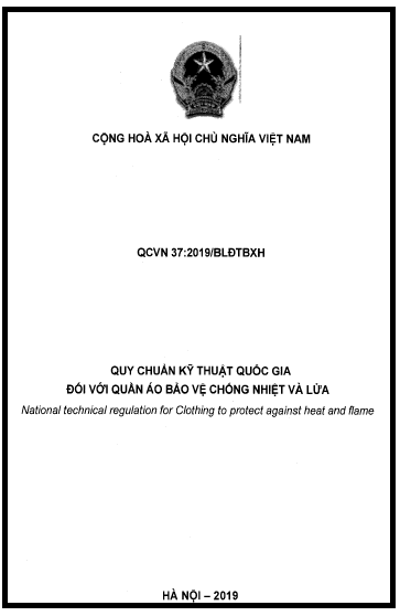 QCVN 37-2019-BLĐTBXH - Quần Áo Bảo Vệ Chống Nhiệt Và Lửa