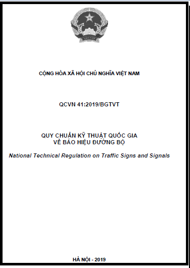 QCVN 41-2019-BGTVT - Báo Hiệu Đường Bộ