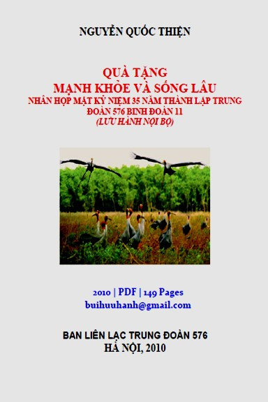 Quà Tặng Mạnh Khỏe Và Sống Lâu (NXB Hà Nội 2010) - Nguyễn Quốc Thiện, 149 Trang