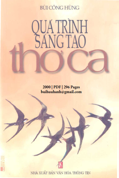 Quá Trình Sáng Tạo Thơ Ca (NXB Văn Hóa Thông Tin 2000) - Bùi Công Hùng, 296 Trang