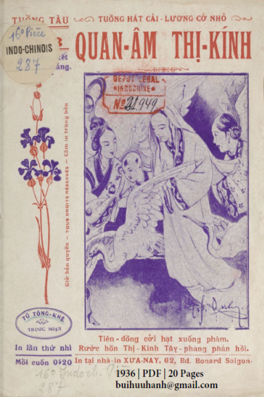 Quan Âm Thị Kính (NXB Xưa Nay 1936) - Tú Tòng Khê, 20 Trang