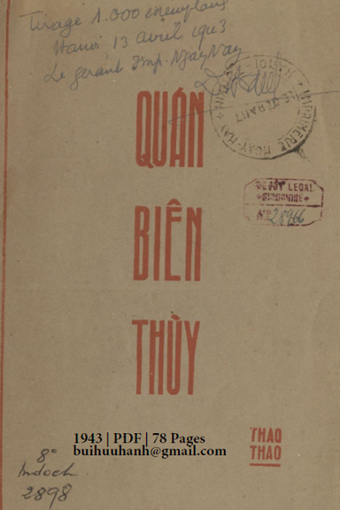 Quán Biên Thùy (NXB Ngày Nay 1943) - Thao Thao, 78 Trang