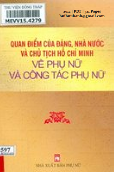 Quan Điểm Của Đảng, Nhà Nước Và Chủ Tịch Hồ Chí Minh Về Phụ Nữ Và Công Tác Phụ Nữ