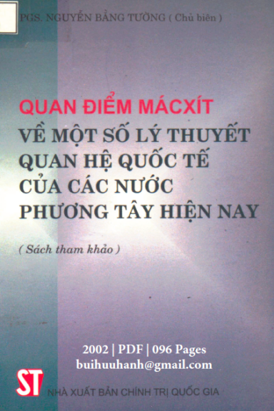 Quan Điểm Mácxít Về Một Số Lý Thuyết Quan Hệ Quốc Tế Của Các Nước Phương Tây Hiện Nay