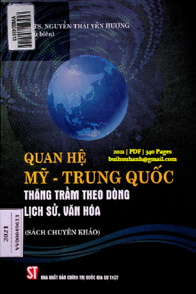 Quan Hệ Mỹ-Trung Quốc Thăng Trầm Theo Dòng Lịch Sử, Văn Hóa - Nguyễn Thái Yên Hương, 340 Trang
