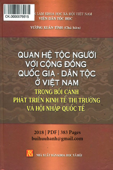 Quan Hệ Tộc Người Với Cộng Đồng Quốc Gia-Dân Tộc Ở Việt Nam - Vương Xuân Tình, 383 Trang