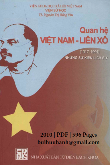 Quan Hệ Việt Nam-Liên Xô 1917-1991 (NXB Từ Điển Bách Khoa 2010) - Nguyễn Thị Hồng Vân, 596 Trang