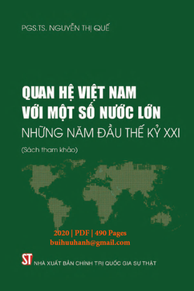Quan Hệ Việt Nam Với Một Số Nước Lớn Những Năm Đầu Thế Kỷ XXI (NXB Chính Trị 2020) - Nguyễn Thị Quế