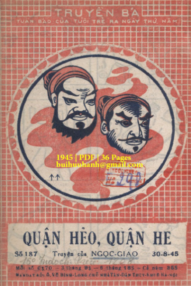 Quận Hẻo, Quận He (NXB Tân Dân 1945) - Ngọc Giao, 36 Trang