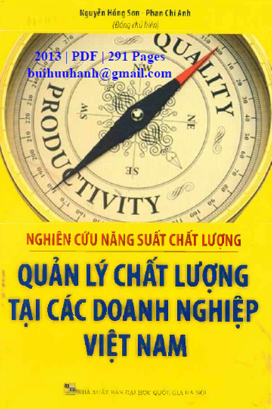 Quản Lý Chất Lượng Tại Các Doanh Nghiệp Việt Nam (NXB Đại Học Quốc Gia 2013) - Nguyễn Hồng Sơn