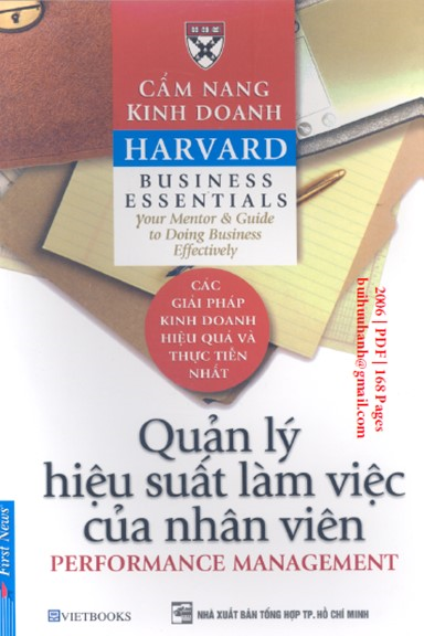 Quản Lý Hiệu Suất Làm Việc Của Nhân Viên (NXB Tổng Hợp 2006) - Phạm Ngọc Sáu, 168 Trang