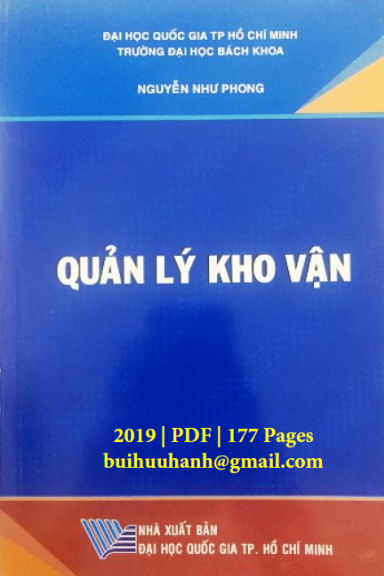 Quản Lý Kho Vận (NXB Đại Học Quốc Gia 2019) - Nguyễn Như Phong, 177 Trang