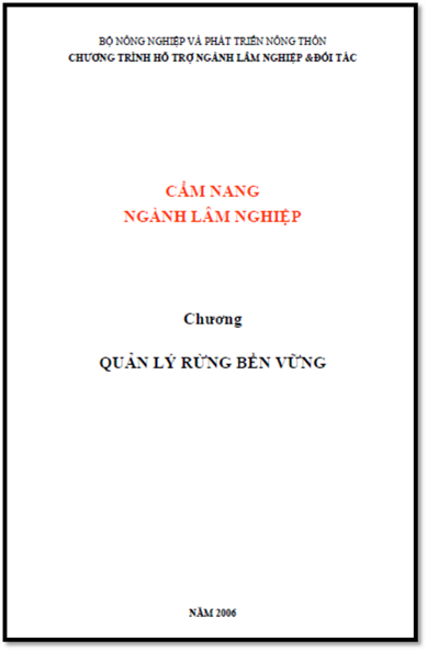 Quản Lý Rừng Bền Vững (NXB Giao Thông Vận Tải 2006) - Trần Văn Côn, 61 Trang