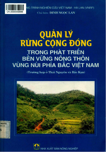 Quản Lý Rừng Cộng Đồng Trong Phát Triển Bền Vững Nông Thôn Vùng Núi Phía Bắc Việt Nam
