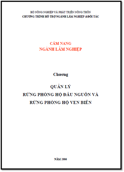 Quản Lý Rừng Phòng Hộ Đầu Nguồn Và Rừng Phòng Hộ Ven Biển - Nguyễn Ngọc Bình, 76 Trang