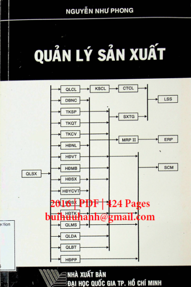 Quản Lý Sản Xuất (NXB Đại Học Quốc Gia 2016) - Nguyễn Như Phong, 424 Trang