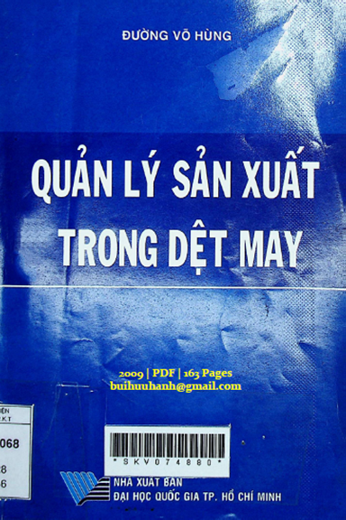 Quản Lý Sản Xuất Trong Dệt May (NXB Đại Học Quốc Gia 2009) - Đường Võ Hùng, 163 Trang