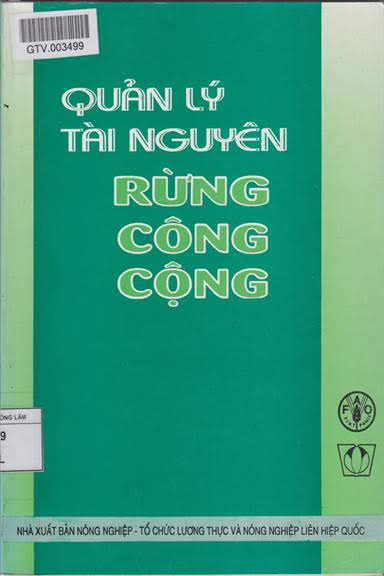 Quản Lý Tài Nguyên Rừng Công Cộng (NXB Nông Nghiệp 1996) - Gill Shepherd, 265 Trang