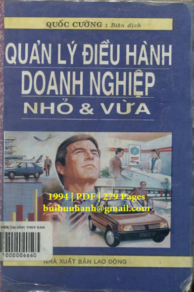Quản Lý Và Điều Hành Doanh Nghiệp Nhỏ Và Vừa (NXB Lao Động 1994) - Quốc Cường, 279 Trang