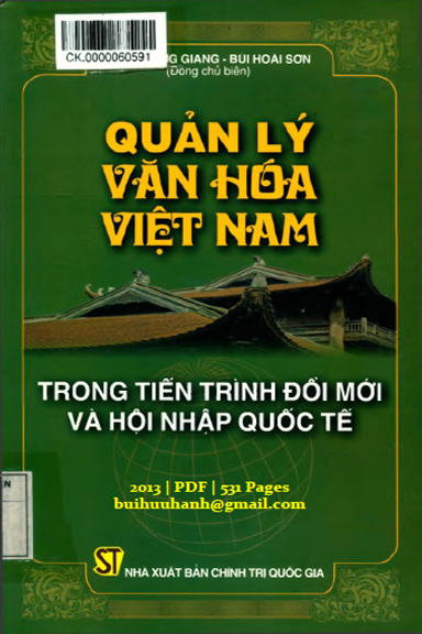 Quản Lý Văn Hóa Việt Nam Trong Tiến Trình Đổi Mới Và Hội Nhập Quốc Tế - Phan Hồng Giang, 531 Trang