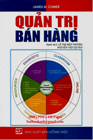 Quản Trị Bán Hàng (NXB Hồng Đức 2008) - James M. Comer, 448 Trang
