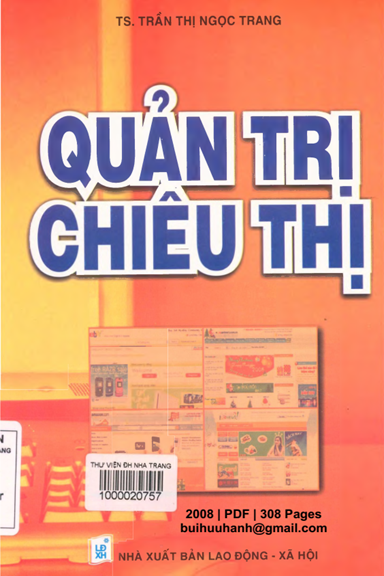 Quản Trị Chiêu Thị (NXB Lao Động Xã Hội 2008) - Trần Thị Ngọc Trang, 308 Trang