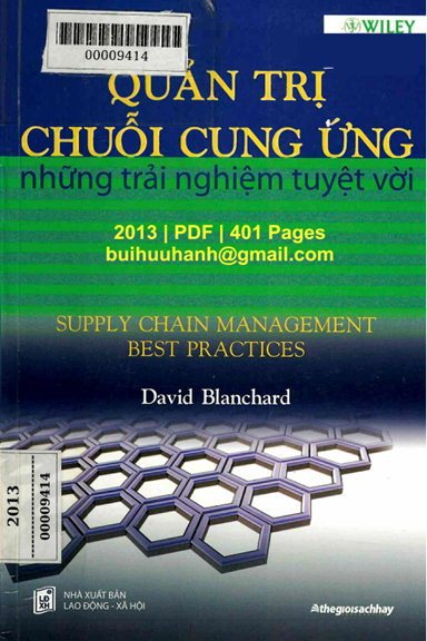 Quản Trị Chuỗi Cung Ứng-Những Trải Nghiệm Tuyệt Vời (NXB Lao Động Xã Hội 2013) - David Blanchard