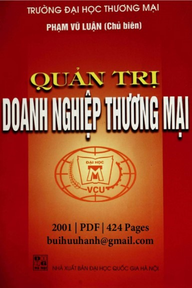 Quản Trị Doanh Nghiệp Thương Mại (NXB Đại Học Quốc Gia 2001) - Phạm Vũ Luận, 424 Trang