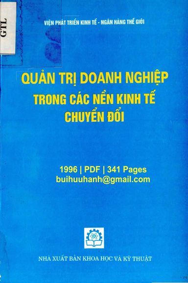 Quản Trị Doanh Nghiệp Trong Các Nền Kinh Tế Chuyển Đổi (NXB Khoa Học Kỹ Thuật 1996) - Ngô Đình Giao