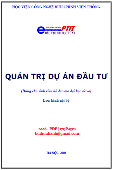 Quản Trị Dự Án Đầu Tư (NXB Hà Nội 2006) - Bùi Xuân Phong, 175 Trang